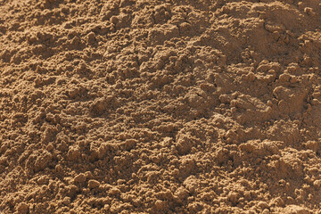 Texture of sand. Quarry factory construction mineral on open pit mine