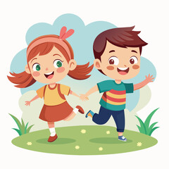 happy-cute-little-kid-boy-and-girl-play-run-tag