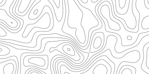 Abstract design with seamless pattern with lines topographic map. geographic mountain relief. retro topographic map. geographic contour map paper texture. terrain path isolated on a background. - obrazy, fototapety, plakaty