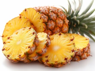 pineapple on white background
