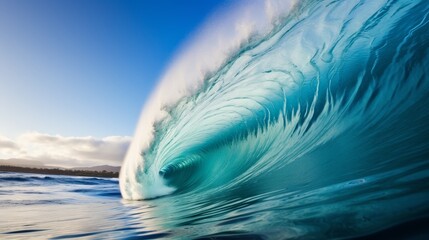 Majestic blue wave