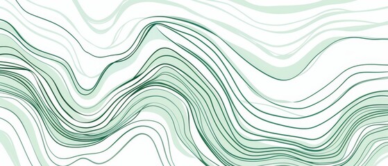 This abstract line art background modern has a minimal pencil hand drawn contour doodle scribble style background. It is intended for use as a design illustration for fabric, print, cover, banner, - obrazy, fototapety, plakaty