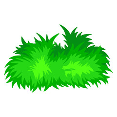 green grass Vector. Illustration Cartoon Grass