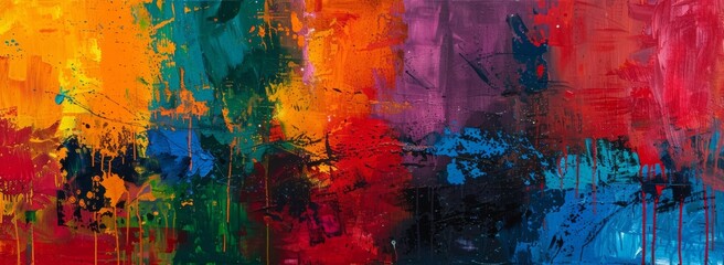 Abstract expressionism expressive color play