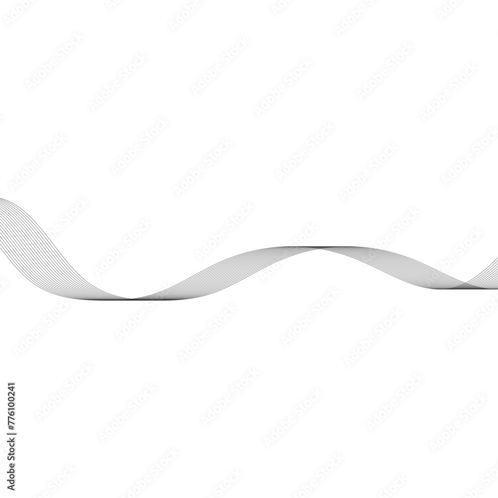 Poster curved wavy lines tech futuristic motion background. abstract wave element for design. wave with lin