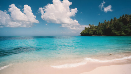 Fototapeta premium tropical beach and seascape