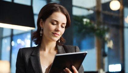 Woman with tablet