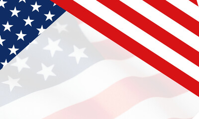 Memorial Day. Background of USA Flag for patriotic events having unique design of blue stars and red stripes.
