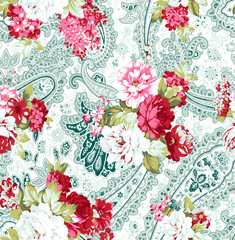 seamless floral pattern textile design