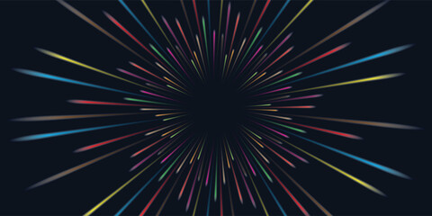 Abstract background neon glow colors.Explosion in universe. Cosmic background for events, parties, celebrations. Speed of light in galaxy