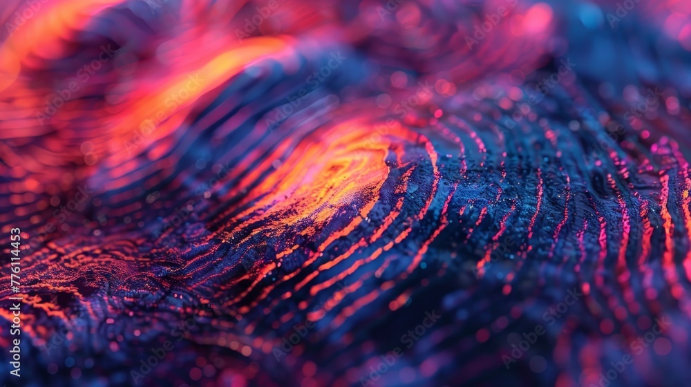 Poster a colorful, abstract image of a wave with a yellow spot in the middle. the image has a dreamy, surre