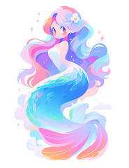 little girl mermaid cute
