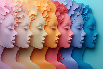 Internationale Frauentag, verschiedene Frauen aus der ganzen Welt