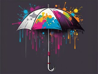 ilustración vector paraguas