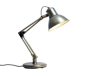 Table lamp isolated on a transparent background