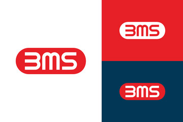 Logo ready elegant simple creative brand identity company corporate cafe fashion food initial BMS letter negative space word  mark sign modern line
