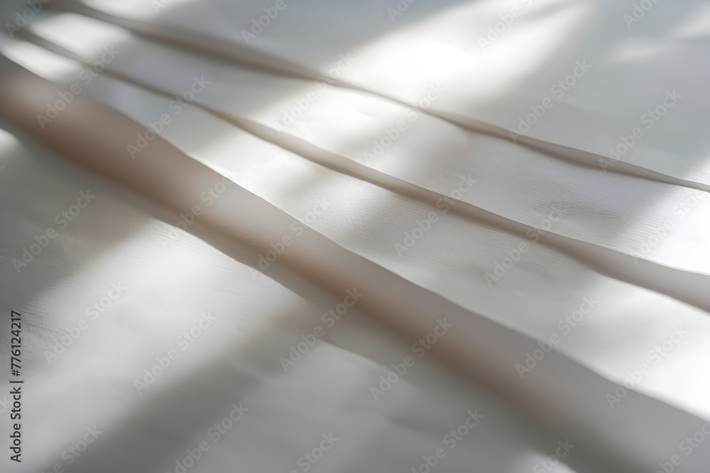 Poster a white sheet of paper with a shadow on it. generative ai
