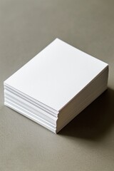 Fototapeta premium Stack of Blank White Business Cards