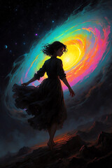 person in the desert