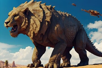 Fototapeta premium tyrannosaurus rex dinosaur 3d