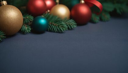 Empty christmas background with copy space 