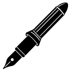 Masterful Fountain Pen Sketch Captivating Black Outline Art