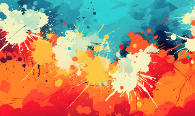 abstract grunge with colorful design illustration background