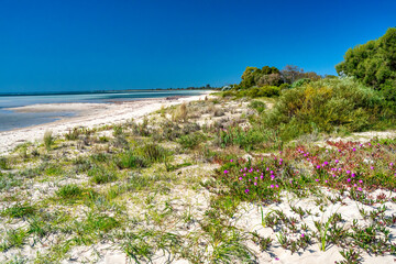The beautiful beach of Busselton on a sunny morning, Western Australia