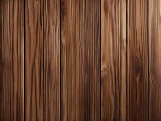 Fototapeta premium Close up of brown-stained wooden wall. Generative AI