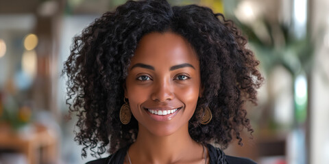 Frau, schwarz, Portr&auml;t