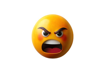 Fototapeta premium Angry emoji 3d icon