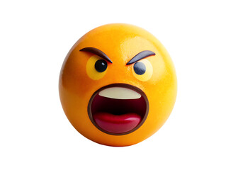 Angry emoji 3d icon
