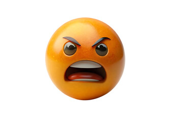 Angry emoji 3d icon