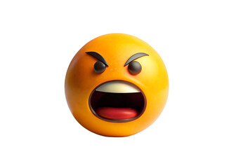 Fototapeta premium Angry emoji 3d icon