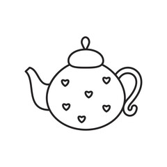 Drink tea. Cup of tea line icon. Cup flat icon. Thin line signs for design logo, visit card. Single high-quality outline symbol. Cup outline pictogram