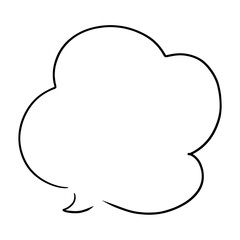 シンプルな手書き吹き出し