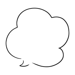 シンプルな手書き吹き出し