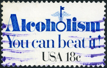 USA - 1986: shows alcoholism you can beat it, 1986 - 776141246