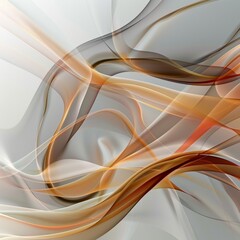 Elegant abstract curves, flowing lines in harmonious colors, graceful and smooth