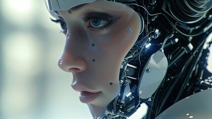 In a future dominated by AI, machines replace humans in leadership, decision-making, and daily life, reshaping the world with logic and precision. Generated by AI.