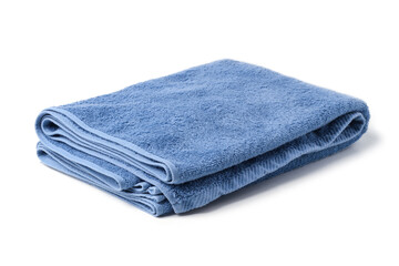 Blue terry towel