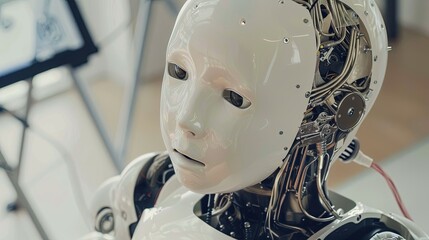 In a future dominated by AI, machines replace humans in leadership, decision-making, and daily life, reshaping the world with logic and precision. Generated by AI.