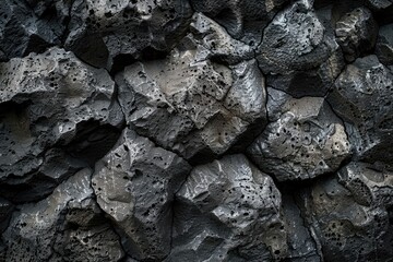 Texture of a volcanic rock