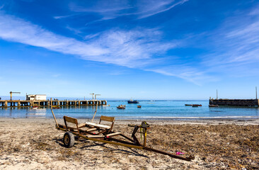 Coastal scenes in Port Nolloth, South Africa