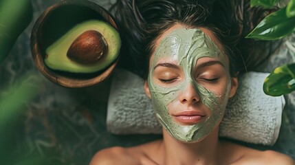 Organic Avocado Rejuvenating Hair Mask
