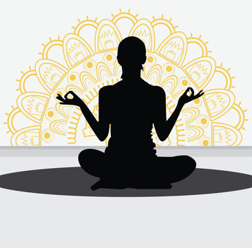 This is simple and vector Yoga Mandala background and it is editable.