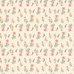 Floral abstract seamless patterns vector design for different surfaces.
