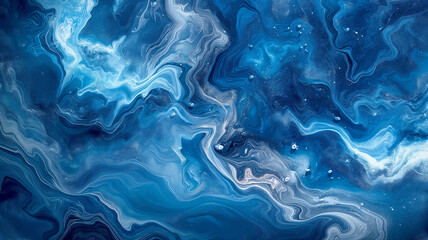 Obraz premium A blue and white swirl pattern with a blue background