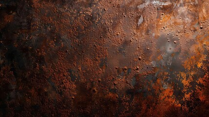 Rusted Metal Texture: A Vivid Display of Rust and Oxidized Metal, Perfect for Backgrounds and Textures - obrazy, fototapety, plakaty
