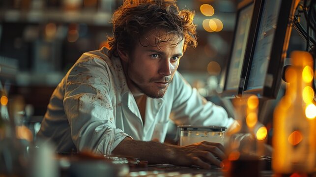 Struggling Ph.D. Student Confronts Depression and Self-Doubt Amid Failed Experiment in Cluttered Lab